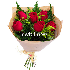 3547 Presente de aniversário com flores 