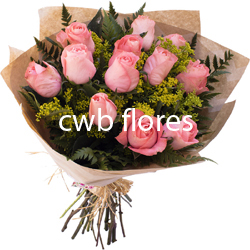 3549  ❣ Buquê de rosas cor de rosa ❣