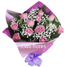 3757 Buquê de uma duzia de rosas 