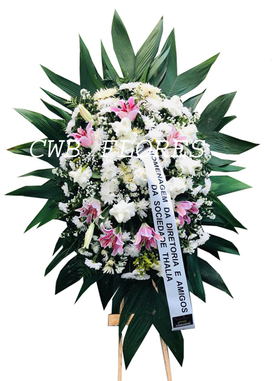 4214 Coroa de flores lirio 