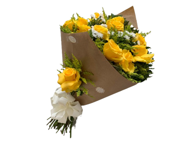 4694 Promoção Buquê de boas energia com rosas amarelas 