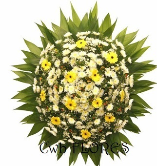 4976 Coroa de flores para condolências 