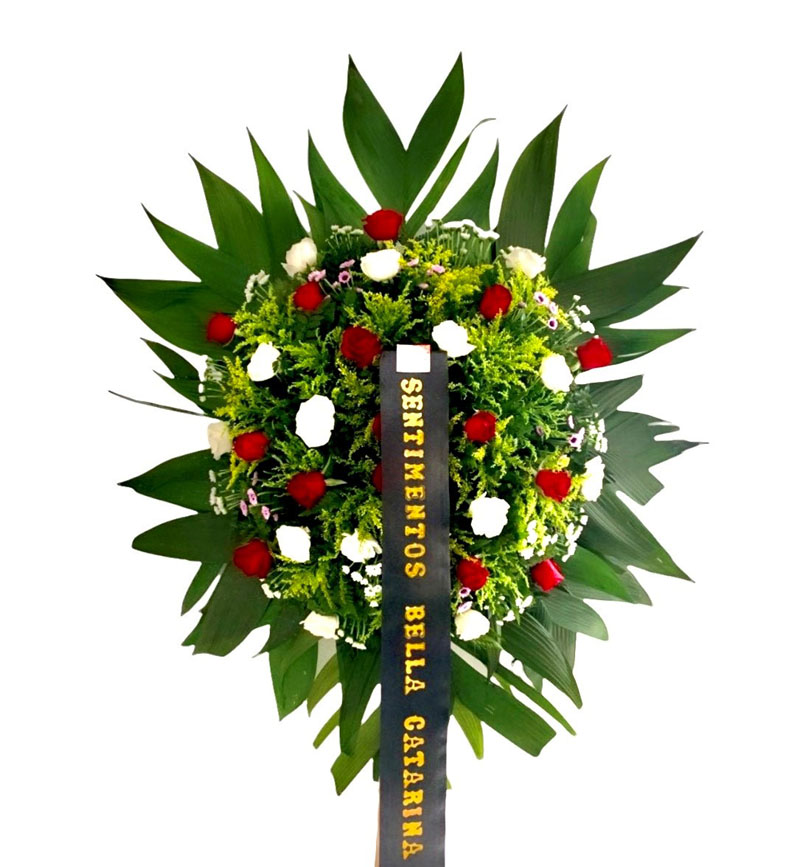 5722 Flores para funeral misto de rosas 