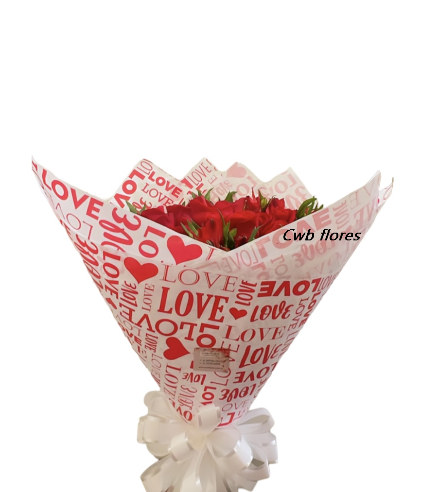 6765 Buquê Grande de rosas vermelhas 